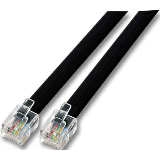 Thumbnail - EFB Elektronik Modularkabel RJ12 (6/6) / RJ12 (6/6), 1:1, schwarz,6 Meter, Telefon Zubehör