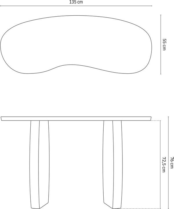 Produktbild Micadoni Acie (55 x 135 x 76 cm)