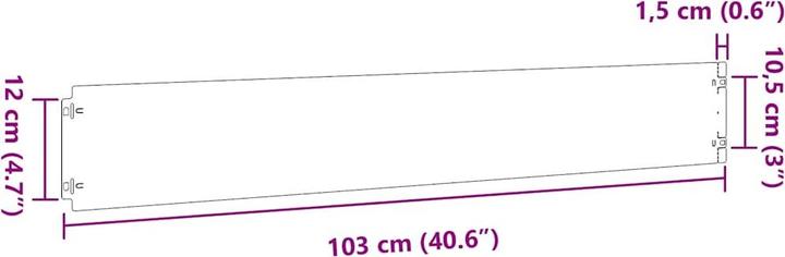 Produktbild vidaXL Rasenkante (103 cm)