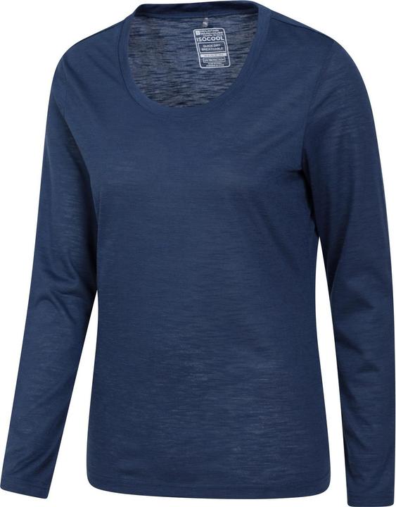 Actual product image Mountain Warehouse Womens/Ladies Agra Slub Long-Sleeved Top (40)