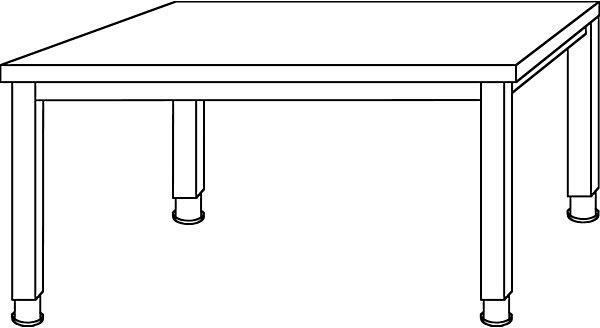 Image du produit Office Akktiv RENATUS - Bureau (120 x 80 x 76 cm)