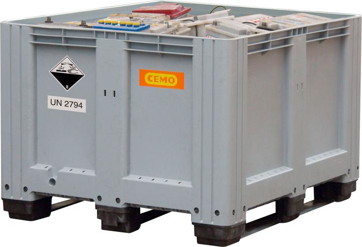 Actual product image kaiserkraft Used battery collection box from PE
