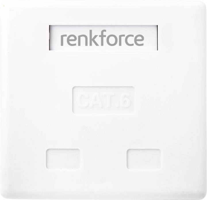 Actual product image Renkforce STP CAT6 surface box, two connections (CAT6)