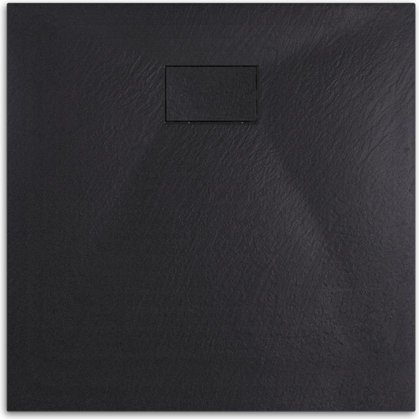 Emke, Duschwanne, Duschwanne aus SMC, 90x90cm, Quadratisch, Pflegeleicht und Rutschhemmend, Einfache Installation