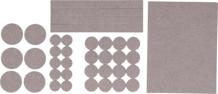 BGS Serie di feltrini adesivi beige 38 pz. (Alianti in feltro, 1 Pezzo/i)
