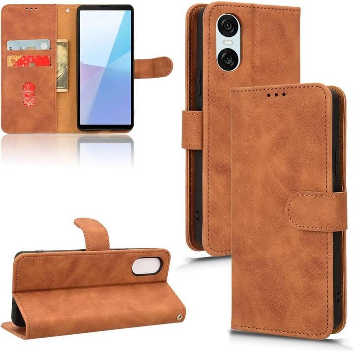 Produktbild Cover-Discount Sony Xperia 10 VI – Wildleder Look Etui im Vintage Design (Sony Xperia 10 VI)