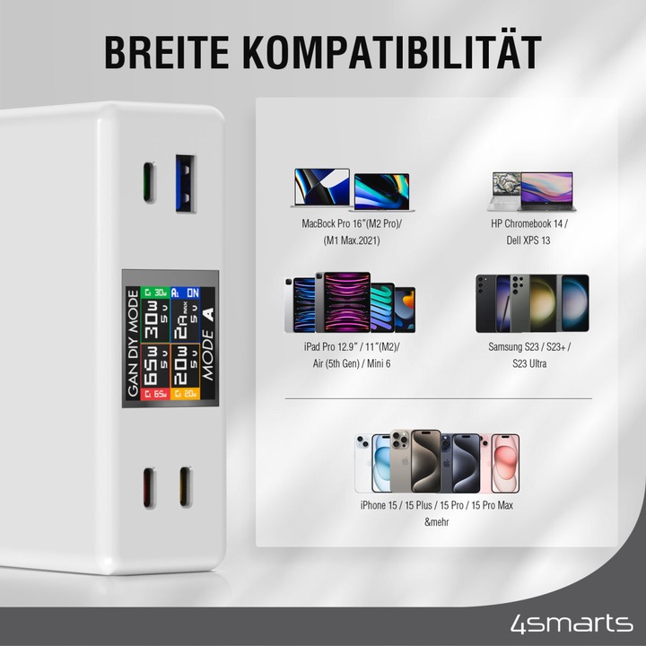 Immagine prodotto 4smarts Caricabatterie da tavolo (100 W)