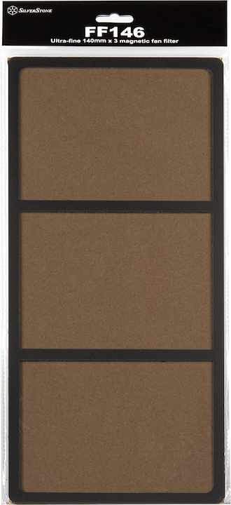 Actual product image Silverstone SST-FF146B magnetic dust filter