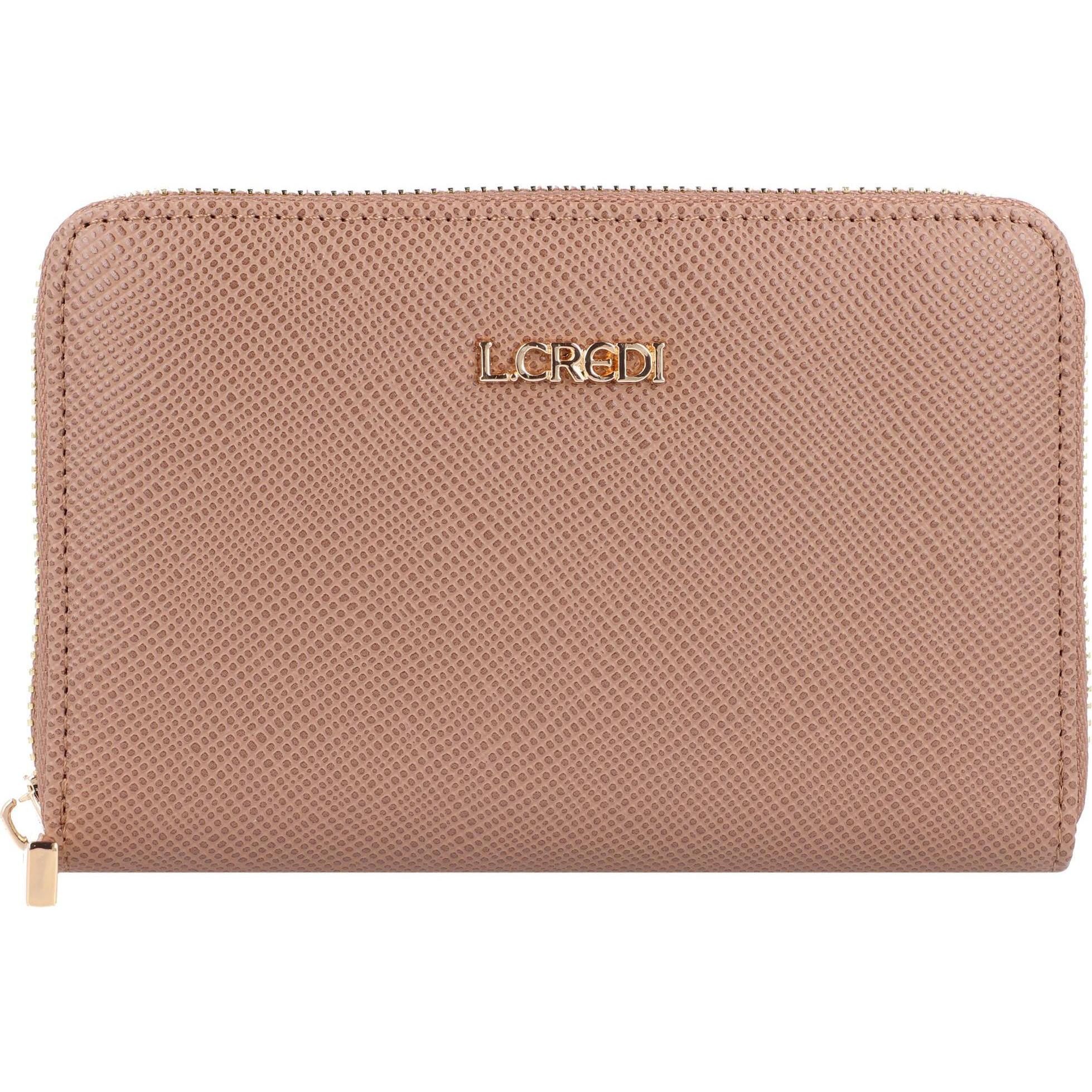 L.Credi, Damen, Portemonnaie, Ebba Geldbörse 15,5 cm, Beige