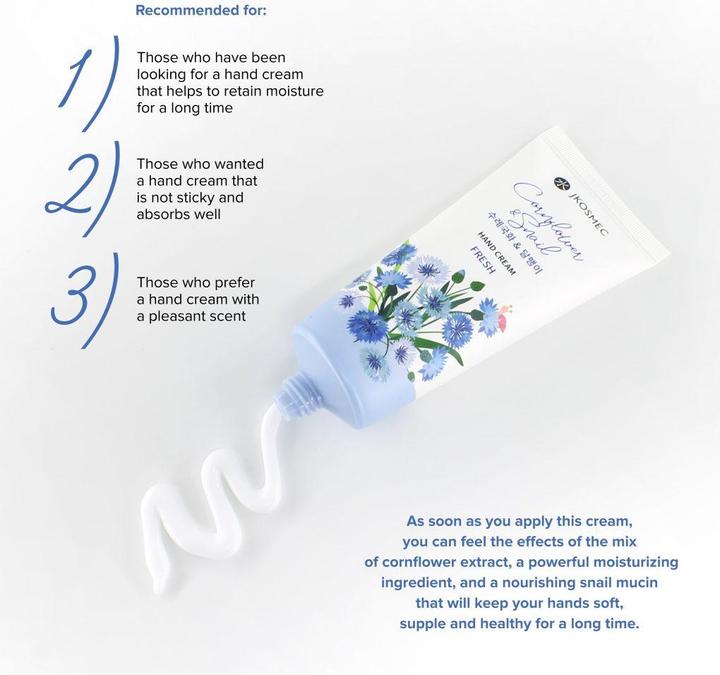 Actual product image JKosmec Cornflower and Snail (100 ml)