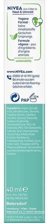 Actual product image NIVEA Derma Skin Clear Nacht Peel Ser (neu) 40 ml (40 ml)