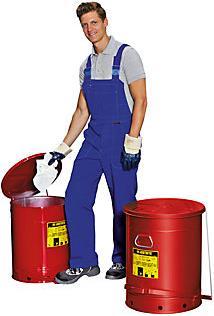 Immagine prodotto Justrite Contenitore di sicurezza per lo smaltimento in lamiera d'acciaio