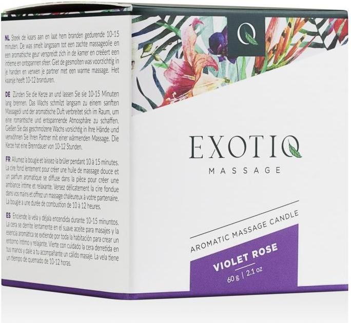 Actual product image Exotiq Massagekerze Violet Rose 60g (60 ml)