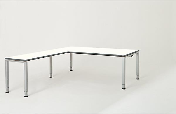 Actual product image Mauser Desk, linked, base form square/rectangular tube