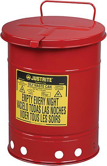 Actual product image Justrite Sheet steel safety disposal container