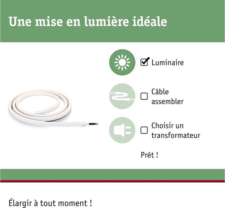 Image du produit Paulmann Plug & Shine (Blanc chaud, 200 cm, Extérieur)