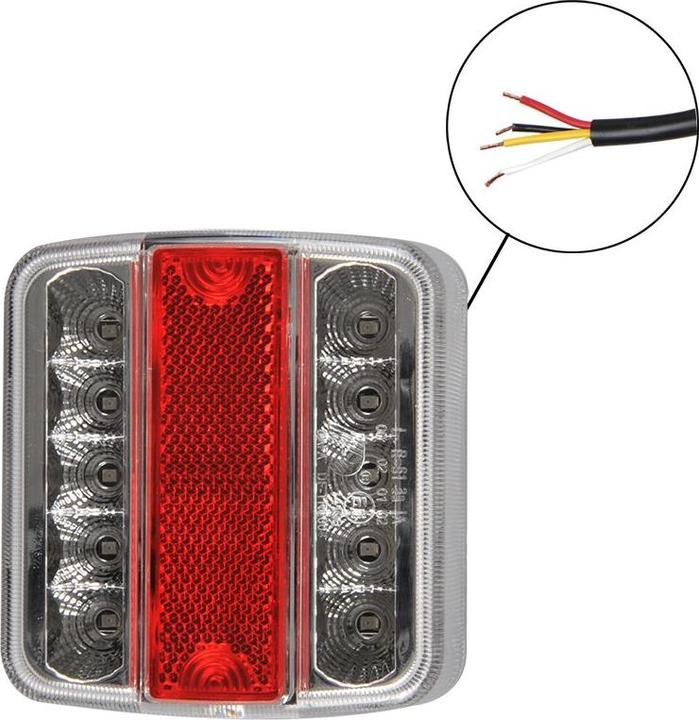Actual product image ProPlus Taillight 4 functions 14LED in blister