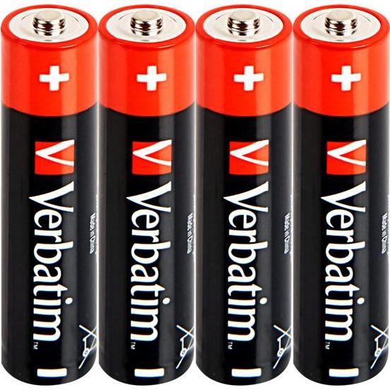 Thumbnail - Verbatim Batterie 4 x AAA / LR03 - Alkalisch (4 Stk., AAA), Batterien + Akkus