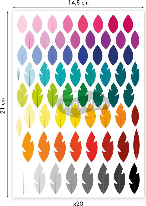 Image du produit My Mandarine Decoraty, Plumes, Sach 20 pl 14,8x21cm -