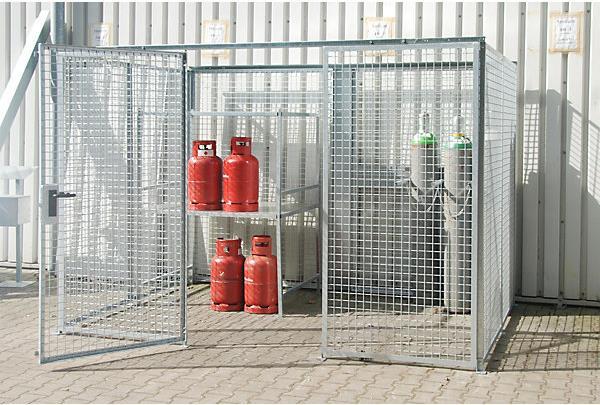 Produktbild eurokraft pro Gasflaschen-Gittercontainer