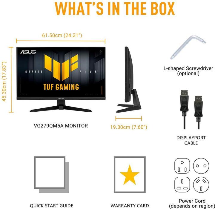 Produktbild ASUS TUF Gaming VG279QM5A (1920 x 1080 Pixel, 27")