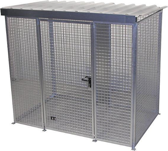 Produktbild eurokraft pro Gasflaschen-Gittercontainer