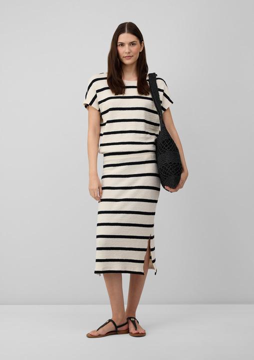 Produktbild S.Oliver Rock Midirock aus Strickjersey mit Streifenmuster (40)