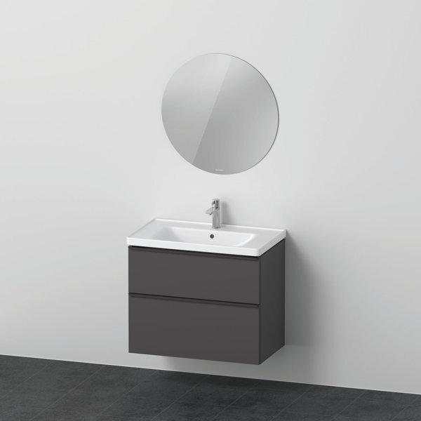 Produktbild Duravit D-Neo Möbel-Set, Möbelwaschtisch mit Waschtischunterschrank wandhängend und LED Spiegel (rund), 8