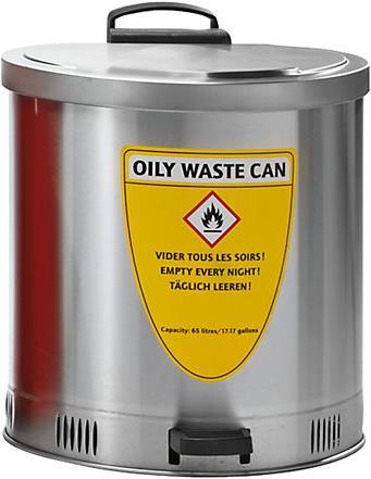 Immagine prodotto kaiserkraft Contenitore di sicurezza per lo smaltimento, coperchio a chiusura automatica (65 l)