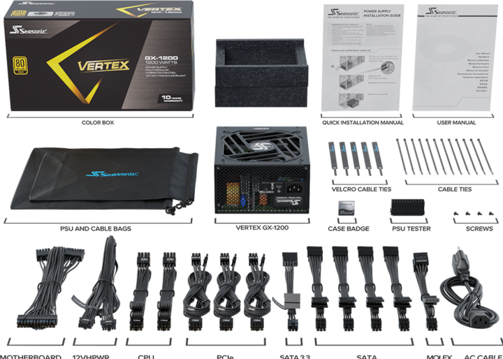 Produktbild Seasonic Vertex GX (1200 W)