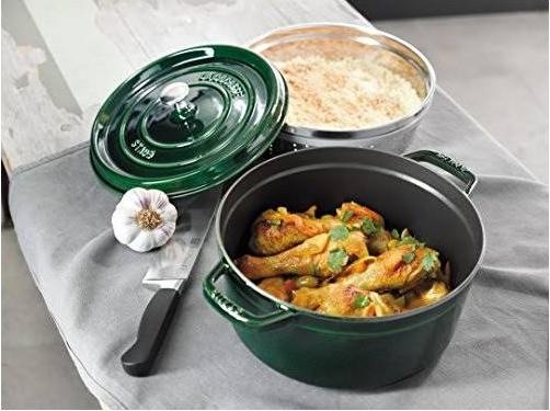 Produktbild Staub Bräter grün (28 cm, Bräter + Schmortopf, Gusseisen)
