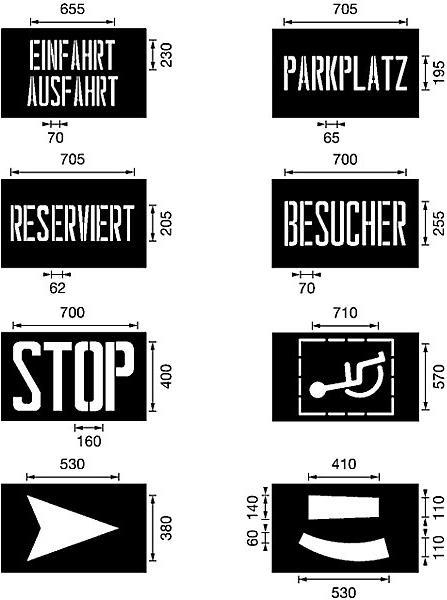 Actual product image kaiserkraft Stencil set
