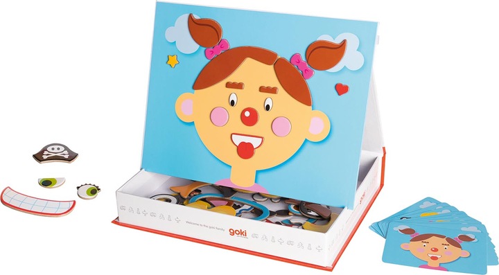 Immagine prodotto Goki Gioco di calamite Ragazza dalla faccia divertente (Tedesco)