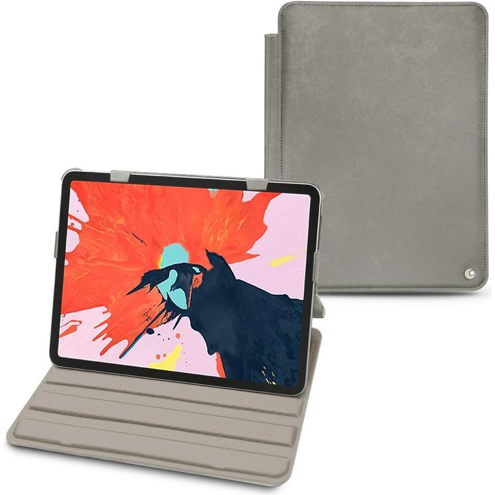 Noreve Lederschutzhülle horizontal (iPad Air 2020 (4. Gen), iPad Air 2022 (5. Gen)), Tablet Hülle, Grau