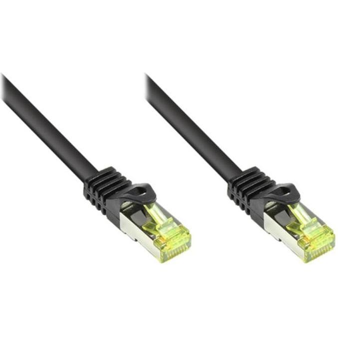 Varia Patchkabel Cat. 7 - 1.5 m, S/FTP, halogenfrei, schwarz (S/FTP, CAT7, 1.50 m), Netzwerkkabel