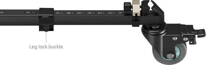 Actual product image SmallRig 5020 Quick Lock Photography Heavy Duty Tripod Dolly (Tripod trolley)