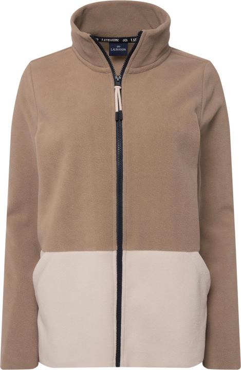 Image du produit Laurasøn Veste en polaire zippée à larges rayures color block, col rond et manches longues. Label OEKO-TEX (L)