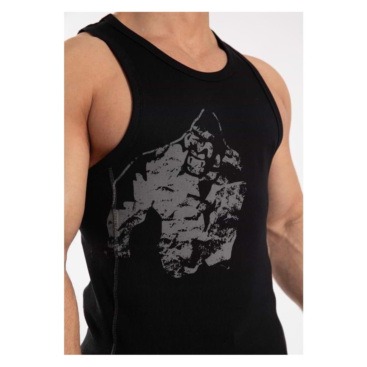 Gorilla Wear, Herren, Sportshirt, Monterey Tank Top - Schwarz/Grau (L), Schwarz, L
