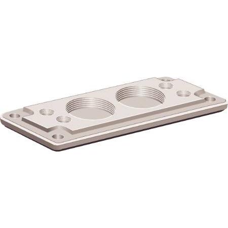 Fibox, Leitungsführung Zubehör, Kabeldurchfhrungsplatte mit Vorprgung Polycarbonat Licht-Grau (RAL 7035) MB 10861 SET 1 ...