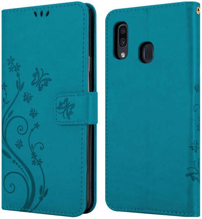 Produktbild Cadorabo Flower Book Cover (Samsung Galaxy A20, Samsung Galaxy A30)