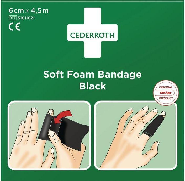 Produktbild Cederroth Soft Foam Bandage schwarz (1 x)