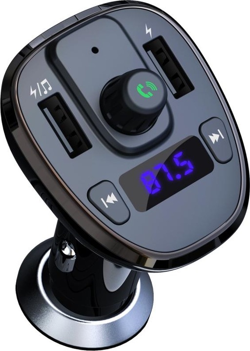 Actual product image xO transmiter FM BCC05 Bluetooth MP3 car charger 18W black