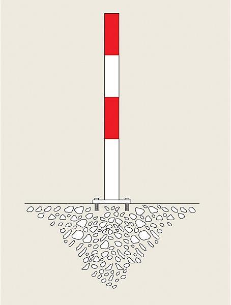 Actual product image kaiserkraft Barrier post