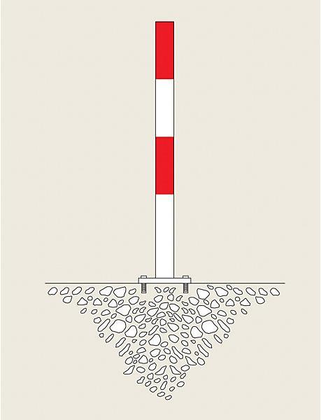 Actual product image kaiserkraft Barrier post