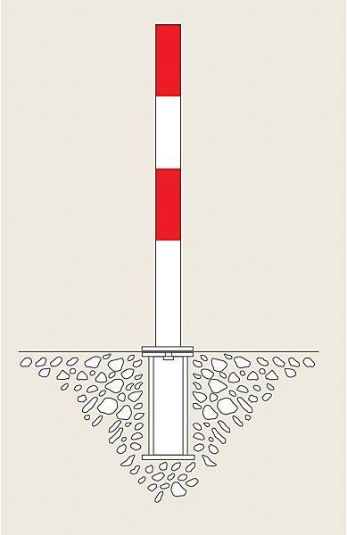 Actual product image kaiserkraft Steel barrier post