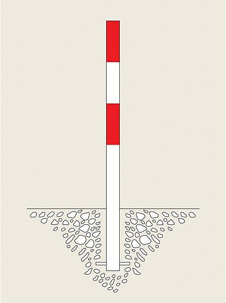 Actual product image kaiserkraft Barrier post
