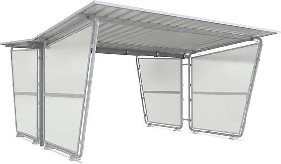 kaiserkraft Paroi latérale pour abri de toit plat