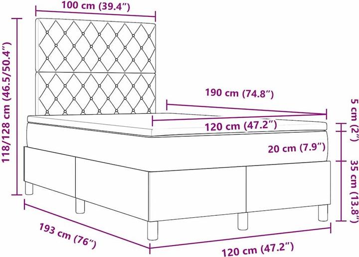 Actual product image vidaXL Bedstead (80 x 200 cm)