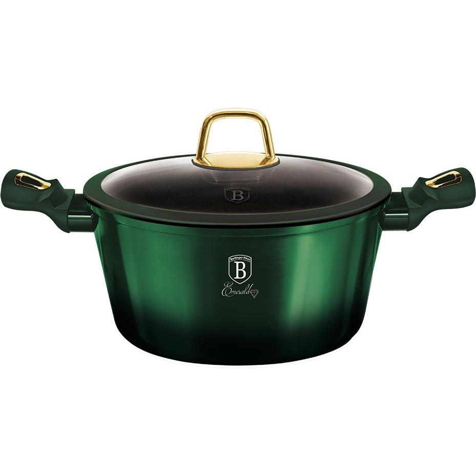 BerlingerHaus TITANO SHOP 28cm BH-6059 EMERALD, Pfanne + Kochtopf, Grün