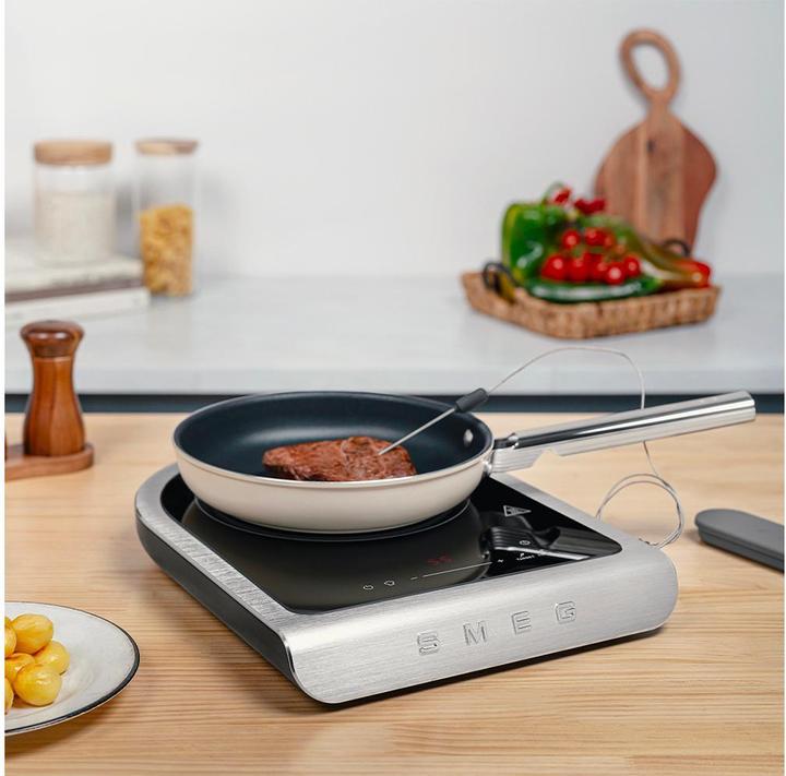 Actual product image Smeg PIC01BLMEU Table-top induction hob, black, aluminium